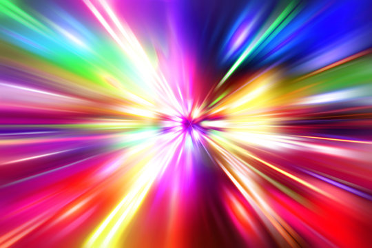 colorful  radial radiant effect
