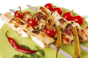 grilled shish kebab