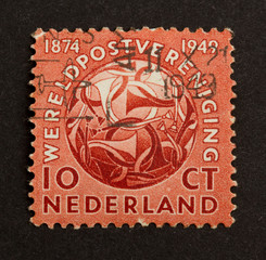 HOLLAND - CIRCA 1940: Stamp printed in the Netherlands