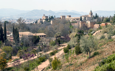 Fototapeta na wymiar Ogrody Alhambry