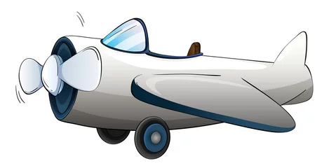 Cercles muraux Avion, ballon Illustration d& 39 un avion