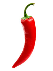 chili peppers isolated on white
