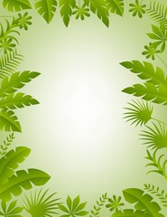 Fototapeta na wymiar Tropical leaf background