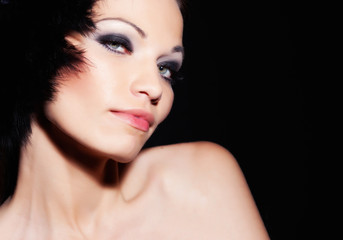Fototapeta premium Girl portrait in studio