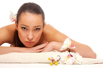 Beautiful woman posing full body