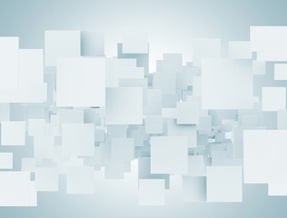 Blank abstract 3d squares