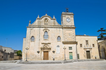 Fototapeta na wymiar Mother Church of St. Giorgio. Melpignano. Puglia. Italy.