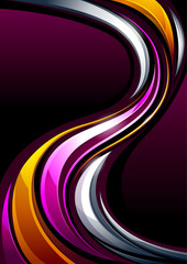 Vector abstract background with beautiful wave shapes.