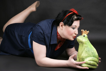 Rockabilly girl in love