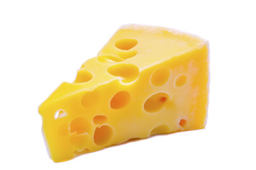 cheese isolated on white