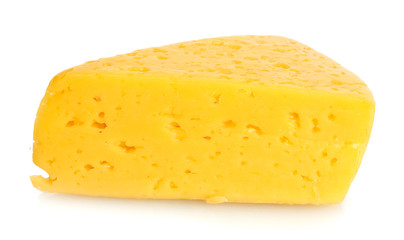 tasty cheese isolated on white