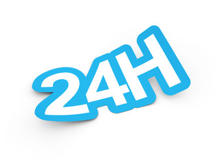 Delivery sticker 3d render illustration