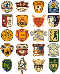 Classic sports vector badges - obrazy, fototapety, plakaty