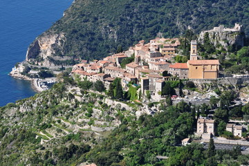 France, c&ocirc;te d'azur, Eze Village, village m&eacute;di&eacute;val