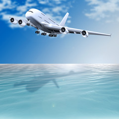 Jumbo-Jet beim Landeanflug