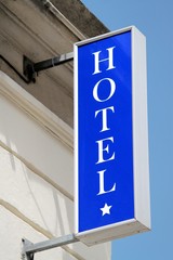 Enseigne d'h&ocirc;tel class&eacute; ' une &eacute;toile '