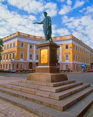 Monument to Duke de Richelieu in Odessa, Ukraine