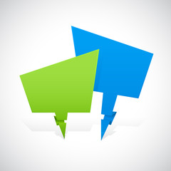 Green and Blue Formation Banner Design