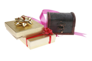 gifts: chest and box