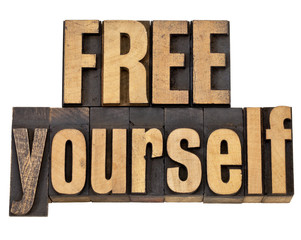 free yourself in wood type