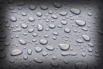 water drops an white background