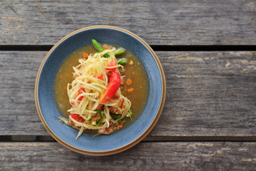 green papaya salad thai food