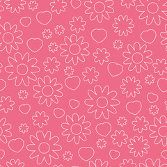 countoured  floral pattern