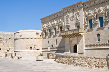 De Monti Castle of Corigliano d'Otranto. Puglia. Italy.