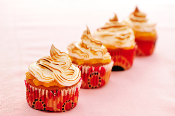 Cupcakes with whipped cream