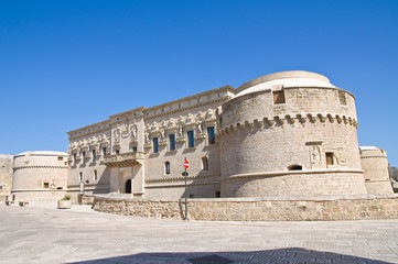 De Monti Castle of Corigliano d'Otranto. Puglia. Italy.