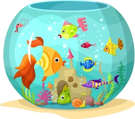 Cercles muraux Sous-marin aquarium