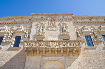 De Monti Castle of Corigliano d'Otranto. Puglia. Italy.