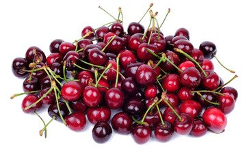 Fototapeta na wymiar Cherry fruits isolated on white background