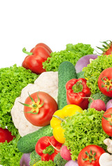 Fototapeta na wymiar Assorted fresh vegetables