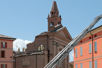 Terremoto in Emilia, Italy, city of Cavezzo - earthquake