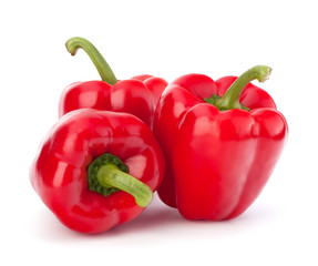 red pepper isolated on white background