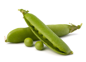 Fresh green pea pod