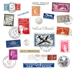 Briefmarken und Poststempel aus Frankreich
