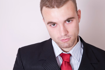 young business man sure of himself