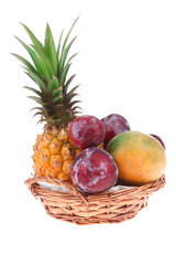 Naklejka na ściany i meble lot of tropical fruits