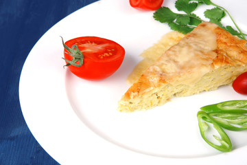 cheese casserole piece