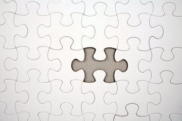 Fototapeta premium white puzzle