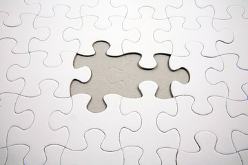 Fototapeta premium white puzzle