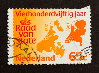 HOLLAND - CIRCA 1980: Stamp printed in the Netherlands