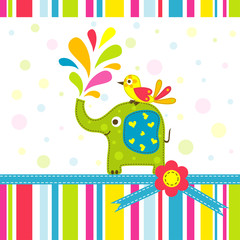 Template greeting card, vector