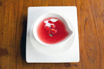 fresh strawberry jelly