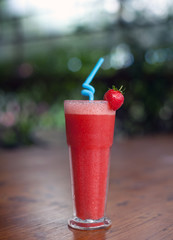 fresh strawberry juice