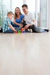 Familie daheim