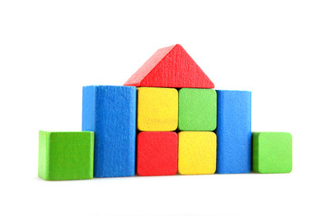 Wooden building blocks