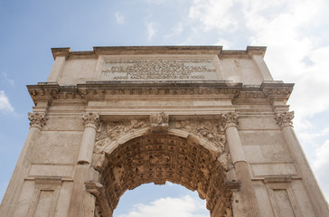Obraz premium The Arch of Titus in the Roman Forum
